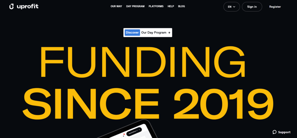 UProfit proprietary trading platform, rules, and overview - Preview 2